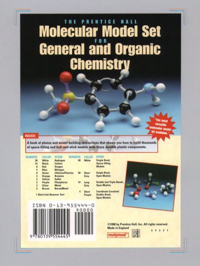 Cover for Pearson Education · Prentice Hall Molecular Model Set for General and Organic Chemistry (MISC) (1997)