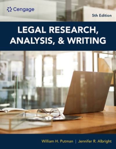 Cover for Putman, William (Attorney at law) · Legal Research, Analysis, and Writing (Paperback Book) (2023)