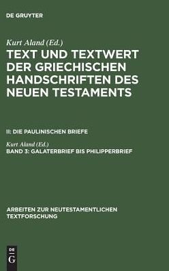 Cover for Kurt Aland · Galaterbrief bis Philipperbrief (Book) (1991)