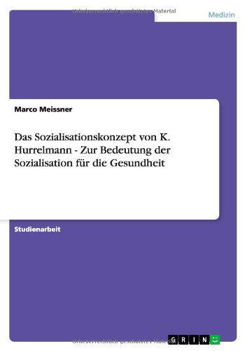 Cover for Meissner · Das Sozialisationskonzept von (Book) [German edition] (2013)