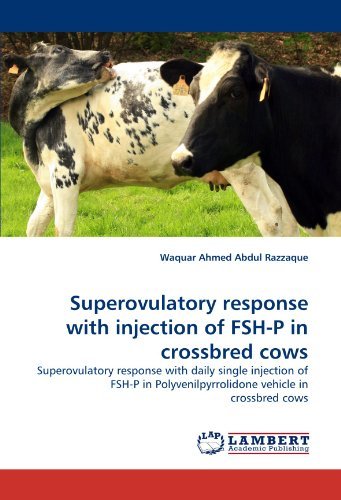 Superovulatory Response with Injection of Fsh-p in Crossbred Cows: Superovulatory Response with Daily Single Injection of Fsh-p in Polyvenilpyrrolidone Vehicle in Crossbred Cows - Waquar Ahmed Abdul Razzaque - Books - LAP LAMBERT Academic Publishing - 9783844303445 - February 9, 2011