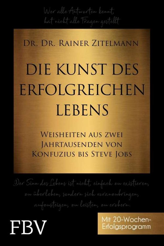 Cover for Zitelmann · Die Kunst des erfolgreichen L (Book)