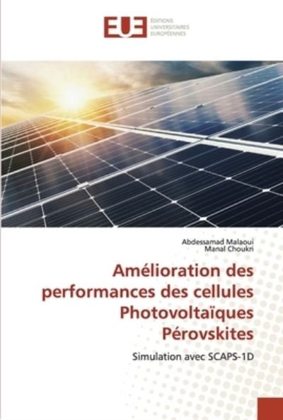 Cover for Abdessamad Malaoui · Amelioration des performances des cellules Photovoltaiques Perovskites (Paperback Book) (2021)