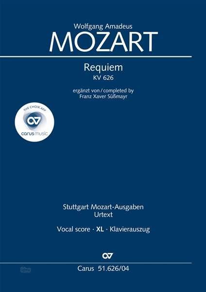 Cover for Mozart · Requiem (Klavierauszug XL) (Bok)