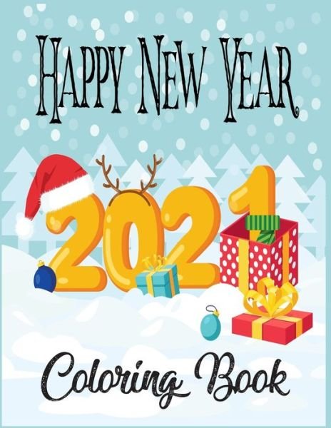Cover for Nr Grate Press · Happy New Year Coloring Book (Paperback Bog) (2020)