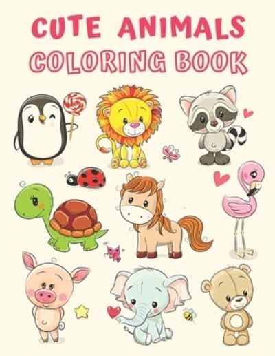 Cover for Coloring Books · Cute Animals Coloring Book (Paperback Book) (2021)