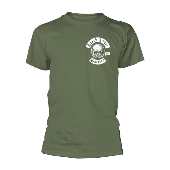 Cover for Black Label Society · Skull Logo Pocket (Olive) (T-shirt) [size S] [Green edition] (2019)