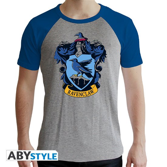 HARRY POTTER - Tshirt Ravenclaw man SS grey & bl - T-Shirt Männer - Merchandise - ABYstyle - 3665361008446 - 7. februar 2019