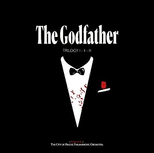 Cover for City of Prague Philharmonic Orchestra · The Godfather Trilogy (Red / White Splatter Vinyl) (LP) (2022)