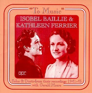 Cover for Purcell / Handel / Arne / Elgar · To Music Baillie &amp; Ferrier Solos (CD) (2018)