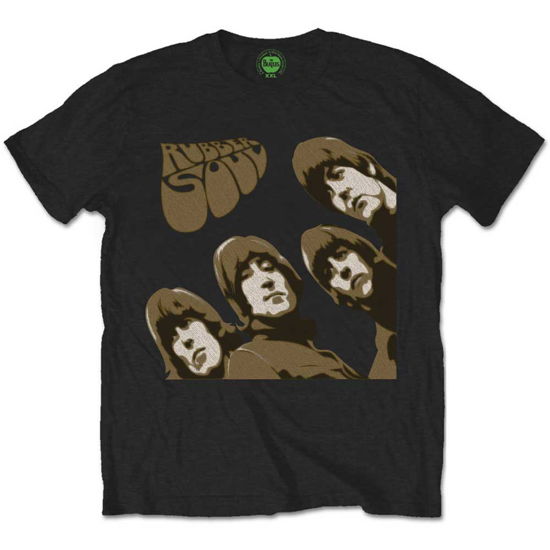 The Beatles Unisex T-Shirt: Rubber Soul Sketch - The Beatles - Merchandise - Apple Corps - Apparel - 5055295339446 - 9. januar 2020