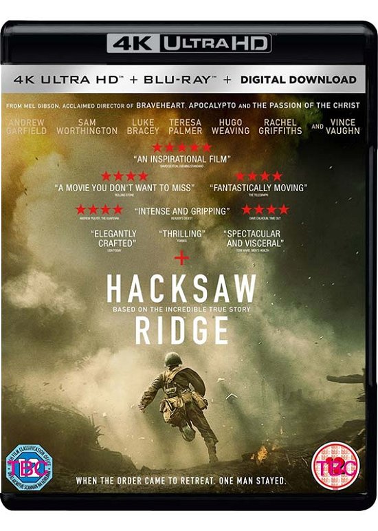 Cover for Hacksaw Ridge (4k Blu-ray) · Hacksaw Ridge (4K Ultra HD) (2017)