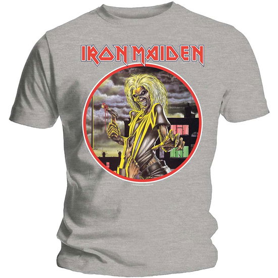 Iron Maiden Unisex T-Shirt: Killers Circle - Iron Maiden - Koopwaar - Global - Apparel - 5055979938446 - 14 januari 2020