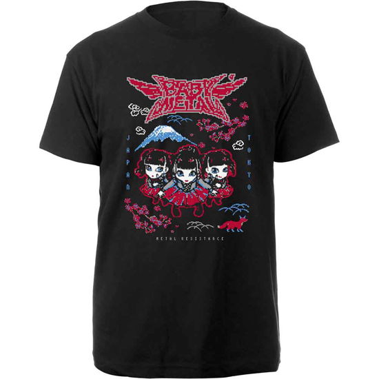 Babymetal Unisex T-Shirt: Pixel Tokyo - Babymetal - Produtos - PHD - 5056012018446 - 4 de junho de 2018