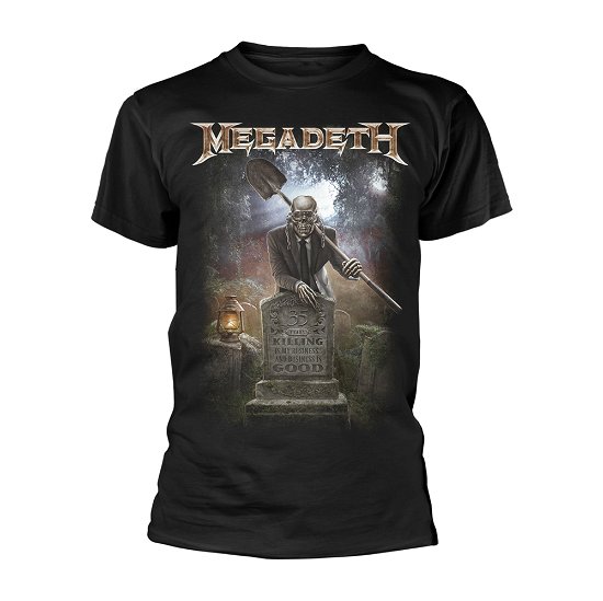 Cover for Megadeth · 35 Years Graveyard (T-shirt) [size S] [Black (Rocker) edition] (2018)