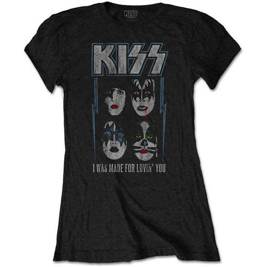 KISS Ladies T-Shirt: Made For Lovin' You - Kiss - Produtos -  - 5056170642446 - 