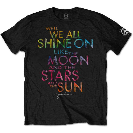 Cover for John Lennon · John Lennon Unisex T-Shirt: Shine On (T-shirt) [size M] [Black - Unisex edition]