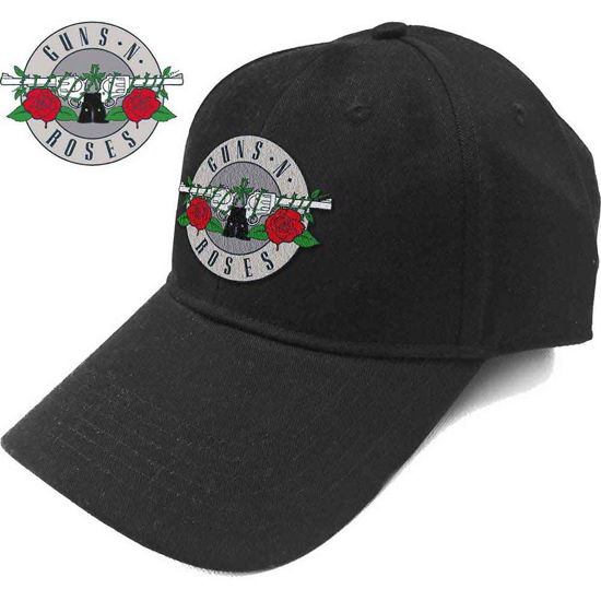 Cover for Guns N Roses · Guns N' Roses Unisex Baseball Cap: Silver Circle Logo (CLOTHES) [Black - Unisex edition]