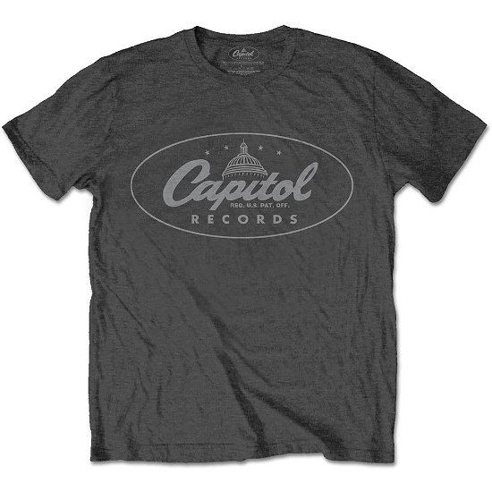 Cover for Capitol Records · Capitol Records Unisex T-Shirt: Logo (T-shirt) [size S] [Grey - Unisex edition]