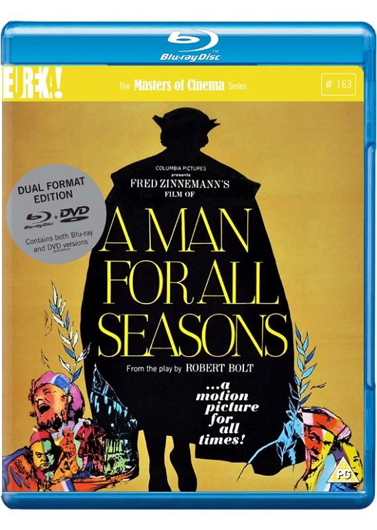 Cover for A MAN FOR ALL SEASONS Masters of Cinema  Dual Format Bluray  DVD · A Man For All Seasons Blu-Ray (Blu-ray) (2017)