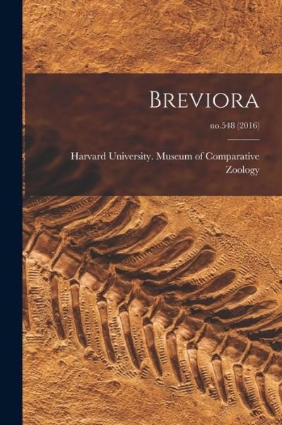 Cover for Harvard University Museum of Compara · Breviora; no.548 (Paperback Bog) (2021)