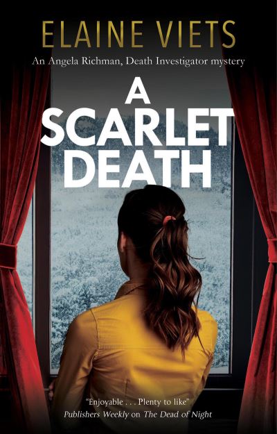 Cover for Elaine Viets · A Scarlet Death - An Angela Richman, Death Investigator mystery (Inbunden Bok) [Main edition] (2024)