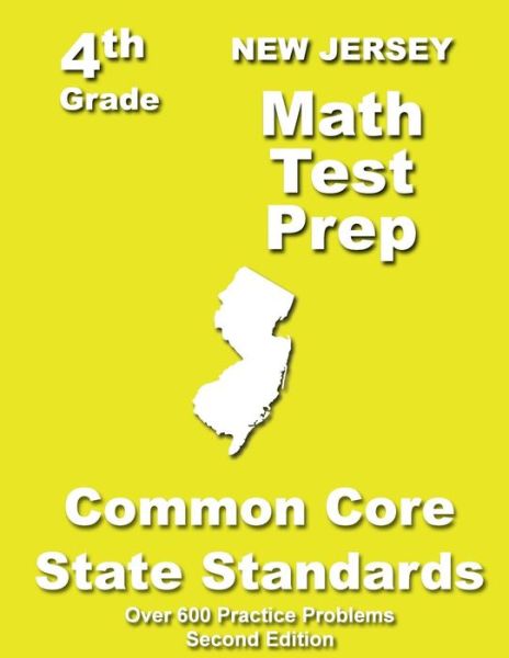 Cover for Teachers' Treasures · New Jersey 4th Grade Math Test Prep: Common Core Learning Standards (Paperback Book) (2013)