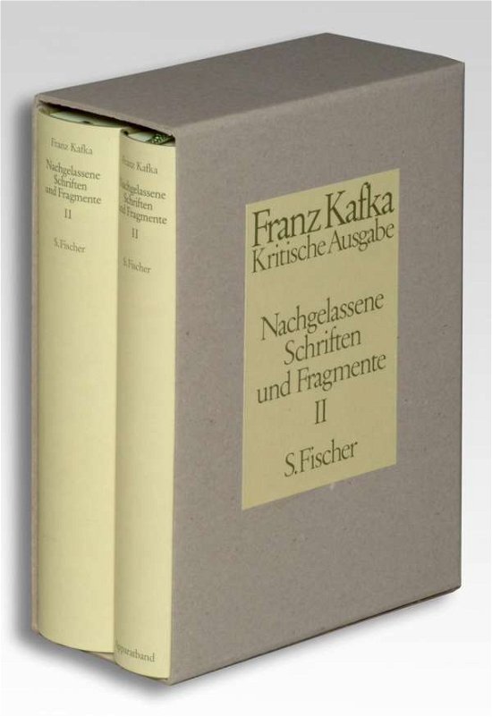 Cover for Franz Kafka · Nachgelassene Schriften und Fragmente II. Kritische Ausgabe (Gebundenes Buch) (1992)