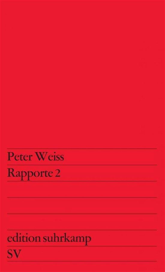 Cover for Peter Weiss · Rapporte 2 (Bog)