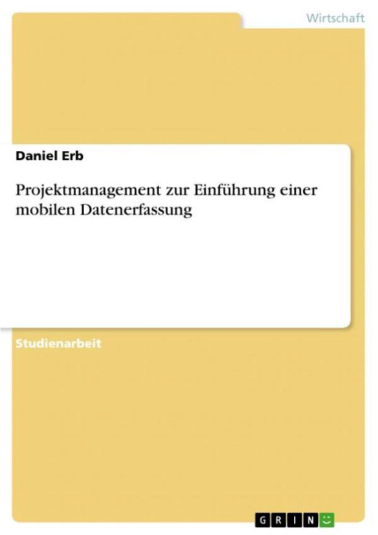 Cover for Erb · Projektmanagement zur Einführung ei (Book) [German edition] (2007)