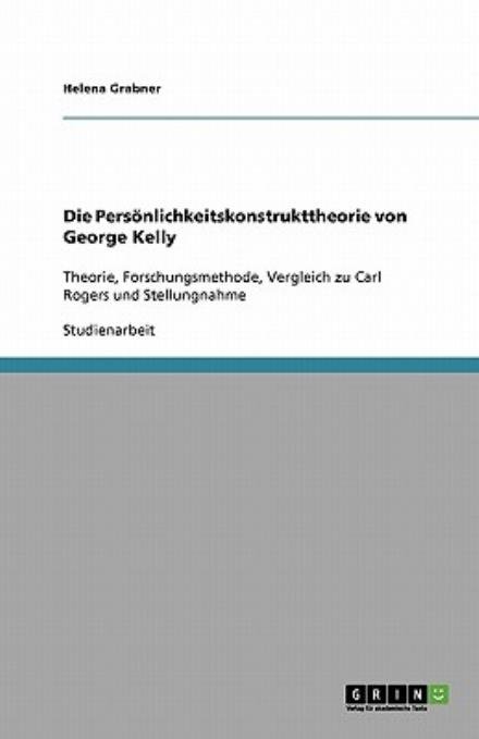 Cover for Grabner · Die Persönlichkeitskonstruktthe (Bog) [German edition] (2008)