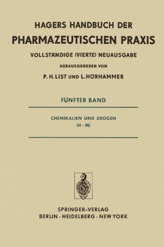 Cover for P H List · Chemikalien Und Drogen (H-M) - Handbuch Der Pharmazeutischen Praxis - Vollstandige (4.) Neu (Paperback Book) [4th 4. Aufl. 1976. Softcover Reprint of the Origin edition] (2012)