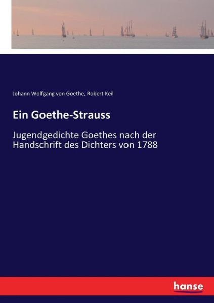 Cover for Johann Wolfgang Von Goethe · Ein Goethe-Strauss: Jugendgedichte Goethes nach der Handschrift des Dichters von 1788 (Paperback Book) (2017)