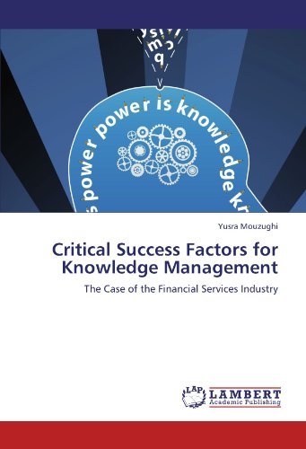Cover for Yusra Mouzughi · Critical Success Factors for Knowledge Management: the Case of the Financial Services Industry (Pocketbok) (2012)