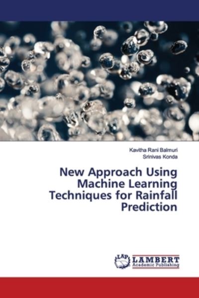 Cover for Balmuri · New Approach Using Machine Lear (Buch) (2019)