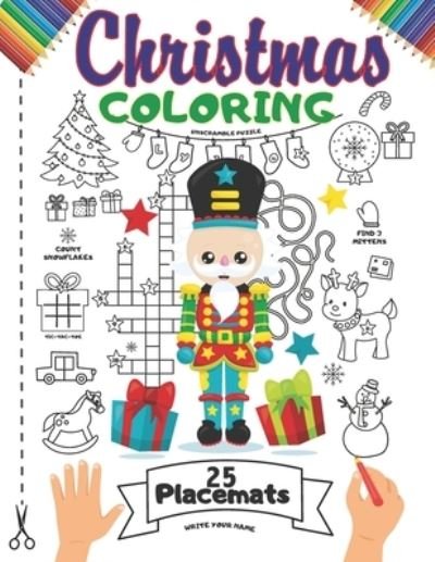 Cover for Mat Kidd · Christmas Coloring Placemats (Paperback Book) (2020)