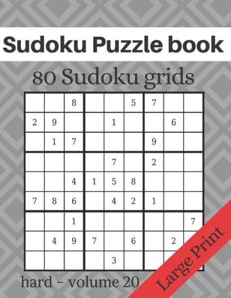 Cover for Katz Journal · Sudoku Puzzle book - 80 Sudoku grids - Large Print (Paperback Book) (2020)