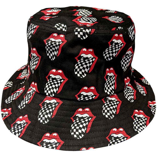 Cover for The Rolling Stones · The Rolling Stones Unisex Bucket Hat: Checker Tongue Pattern (MERCH)