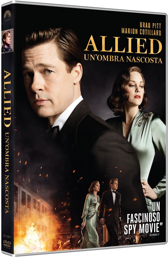 Cover for Brad Pitt Marion Cotillard · Allied - Un'ombra Nascosta (DVD) (2021)