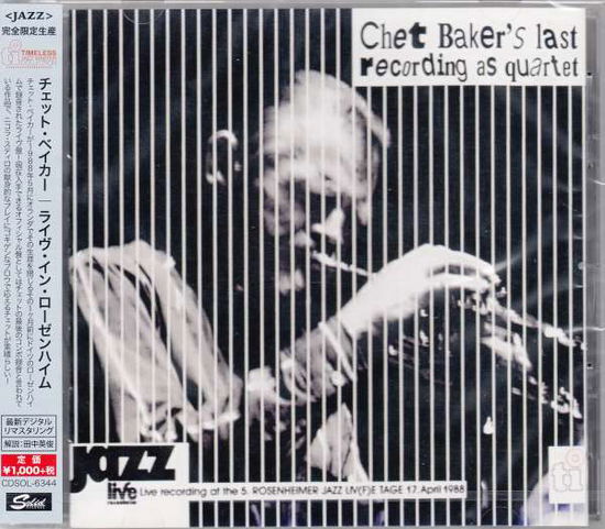 Cover for Chet Baker Quartet · Live in Rosenheim (CD) [Japan Import edition] (2015)