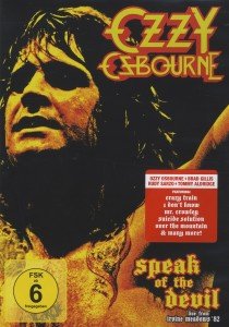 Cover for Ozzy Osbourne · Speak of the Devil (DVD) (2018)