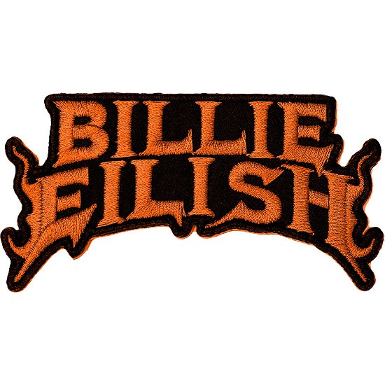 Billie Eilish Standard Patch: Flame Orange - Billie Eilish - Merchandise -  - 5056368633447 - 