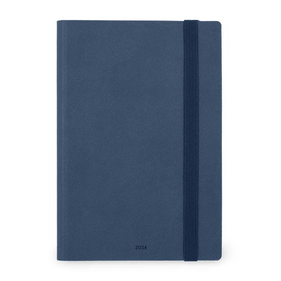 Cover for Legami · 12-month Diary - 2024 - Medium Daily Diary - Blue (Taschenbuch) (2023)