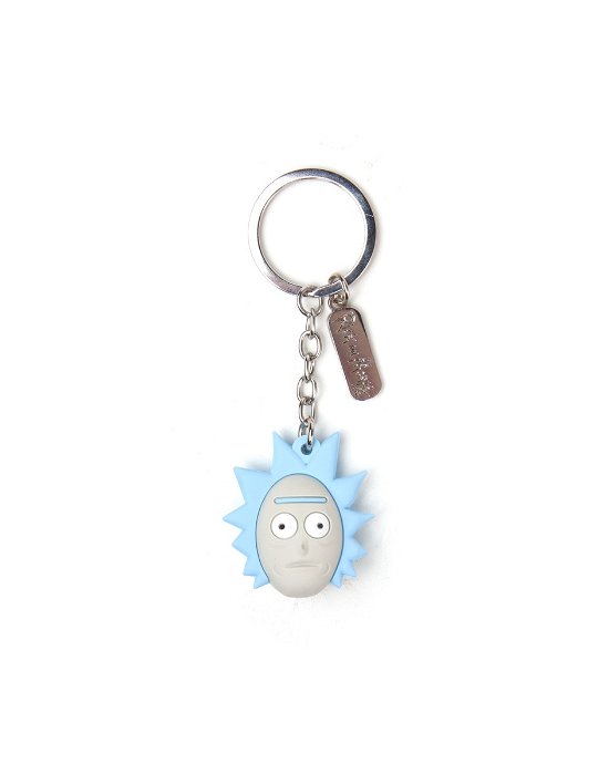 Cover for Rick &amp; Morty · Rick And Morty: Rick's Face 3D Rubber Blue (Portachiavi) (Toys)
