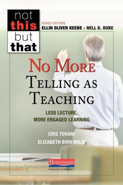 Cover for Cris Tovani · No More Telling As Teaching (Bog) (2017)