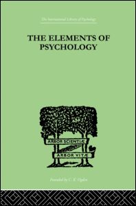 Cover for Edward L. Thorndike · The Elements Of Psychology (Hardcover Book) (1999)