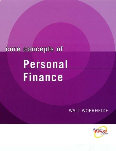Cover for Woerheide, Walt (The American College in Bryn Mawr, PA) · Core Concepts of Personal Finance (Pocketbok) (2004)