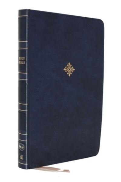 Cover for Thomas Thomas Nelson · NKJV, Thinline Reference Bible, Large Print, Leathersoft, Blue, Red Letter Edition, Comfort Print Holy Bible, New King James Version (Buch) (2020)