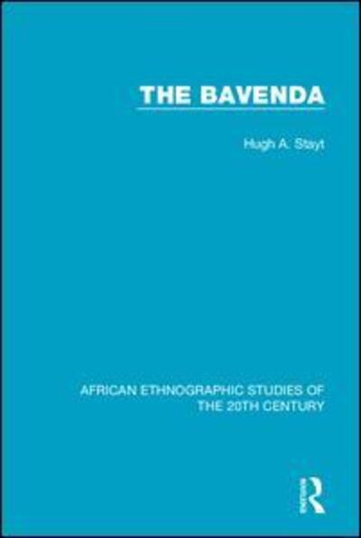 Cover for Hugh A. Stayt · The Bavenda - African Ethnographic Studies of the 20th Century (Paperback Book) (2020)