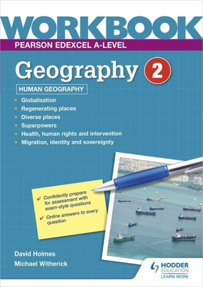 Cover for David Holmes · Pearson Edexcel A-level Geography Workbook 2: Human Geography (Taschenbuch) (2021)